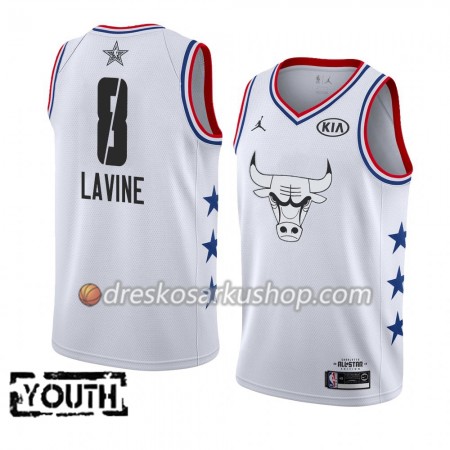 Dječji NBA Dres Chicago Bulls Zach LaVine 8 2019 All-Star Jordan Brand Bijela Swingman